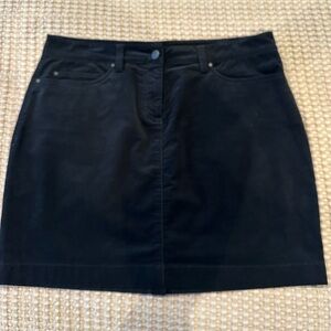 Eileen Fisher Midnight Black Mini Skirt